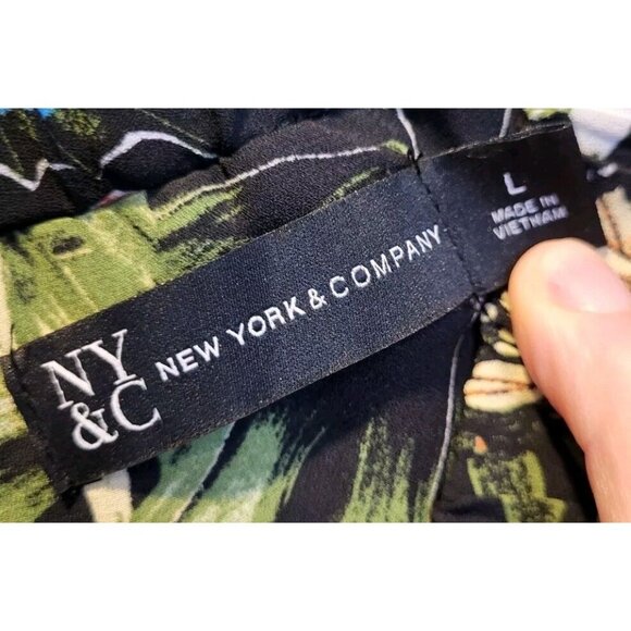 New Tropical Floral Bird Flutter Sleeve Maxi Dress Sz L Vacation Resort - Picture 6 of 8